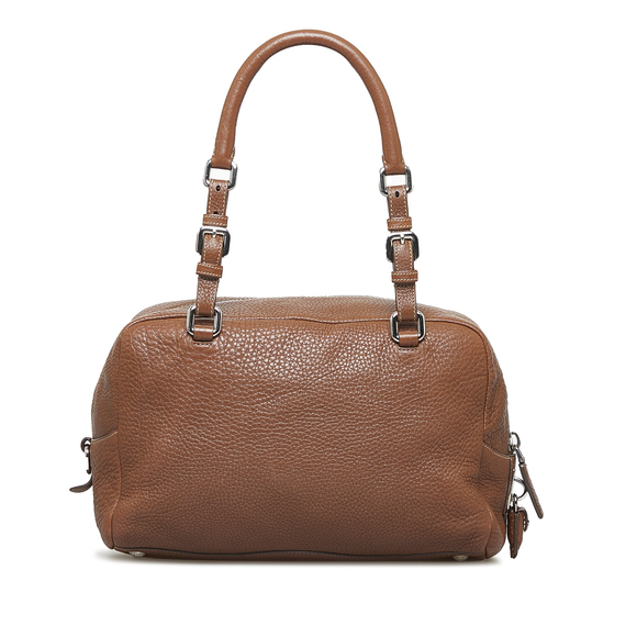 PRADA Embossed Logo Bowler Bag - Picture 3 of 11